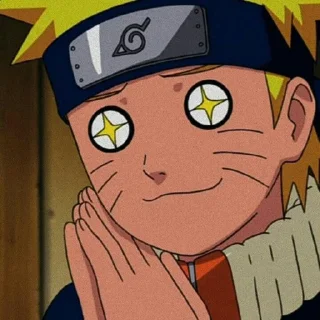 🍘 emoji Narotu Uzumaki @sticker_anime_boy Telegram sticker 5 of 22