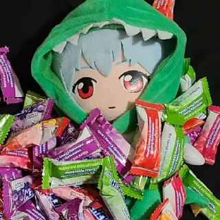 🎐 emoji @wallpaper_kid | Rei Ayanami Plush Pack 🎐 Telegram sticker 15 of 27