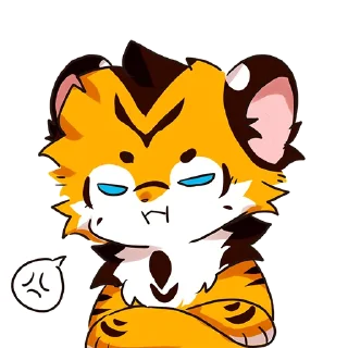 😠 emoji 孤明月 Telegram sticker 11 of 16
