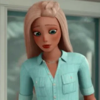😔 emoji barbie Telegram sticker 10 of 15
