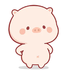 🙂 emoji Piggy Mengmeng @bistic Telegram sticker 8 of 24
