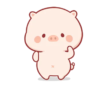 😃 emoji Piggy Mengmeng @bistic Telegram sticker 22 of 24
