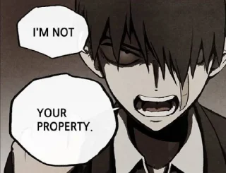 Sticker from Bastard webtoon