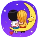 🌛 emoji Lover couple - @istkr Telegram sticker 8 of 15