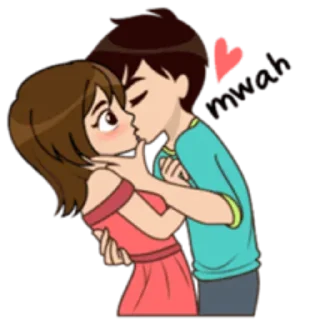 💋 emoji Lover Couple - @istkr Telegram sticker 21 of 29