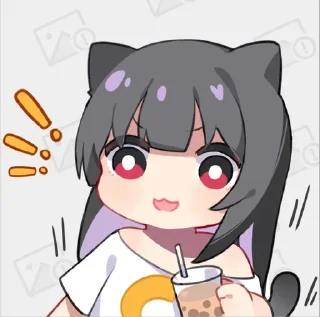 🐶 emoji 大屌萌妹喵小咪🐱 Telegram sticker 22 of 45