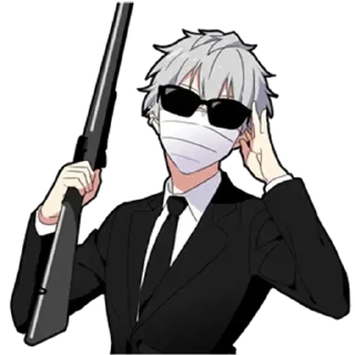 😎 emoji Silent Boy Telegram sticker 21 of 38