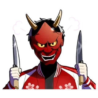👺 emoji Silent Boy Telegram sticker 6 of 38