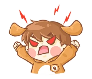😡 emoji Baby 'B' @bistic Telegram sticker 22 of 40