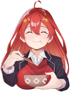 Sticker from Nakano Itsuki ➜ @AnimeStickersIndo