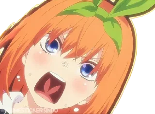 🍊 emoji Nakano Yotsuba ➜ @AnimeStickersIndo Telegram sticker 6 of 25