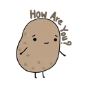 Sticker from Life is Potato