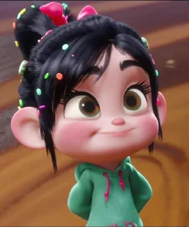 😅 emoji @cutedona 🍭vanellope🍭 Telegram sticker 12 of 45