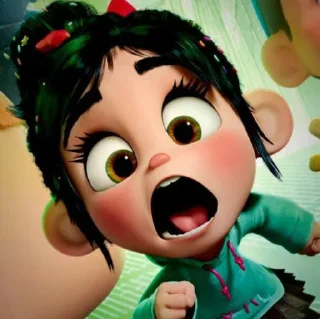 🍭 emoji Vanellope♡ ¦ @gvcciburry ୭̥⋆*｡ Telegram sticker 8 of 17