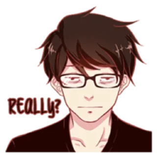 😑 emoji That One Guy With Glasses Telegram sticker 10 of 40