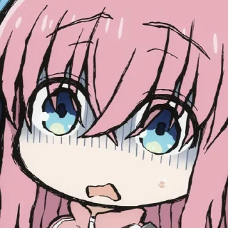 😨 emoji Bocchi the Rock! Telegram sticker 6 of 12