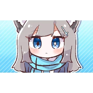 💖 emoji 💖砂狼シロコ💖 @DimensionID Telegram sticker 18 of 21