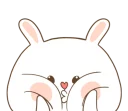 🐽 emoji Tuagom Puffy Rabbit By TORA JUNG Telegram sticker 16 of 76