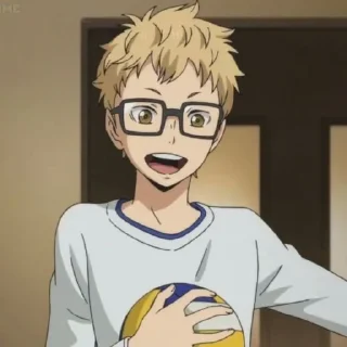 🏐 emoji tsukishima @jungoonity Telegram sticker 23 of 30