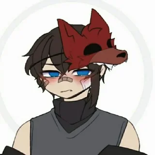 👮 emoji Michael Afton by @Fyraleen Telegram sticker 7 of 62