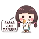 😇 emoji Cewek Aneh Telegram sticker 18 of 40
