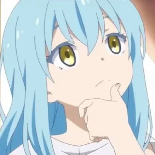🤨 emoji Rimuru @AnimeOcean_Gifs Telegram sticker 24 of 44