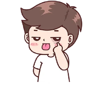 😝 emoji Boobib Boy 100% Vol.1 @waesticker Telegram sticker 14 of 41