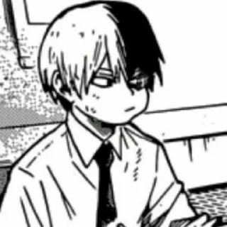 🌙 emoji [ Todoroki Shouto - Mαngα ] Telegram sticker 11 of 55