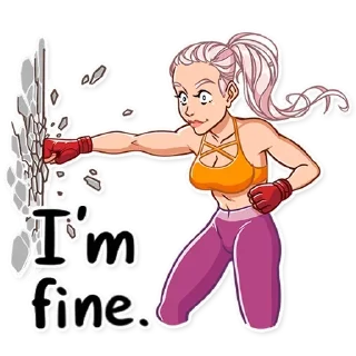 👌 emoji stay fit 18+ (@sissychannels) Telegram sticker 15 of 30