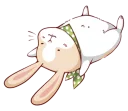 🙃 emoji Grey Rabbit 🐰 Telegram sticker 17 of 85