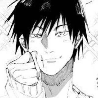👀 emoji ⟨≠Toji fushigoro⟩`♪ @ブラッククローバー Telegram sticker 8 of 68