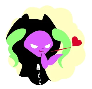 😘 emoji Obey Me! Telegram sticker 15 of 39
