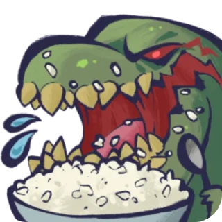 🍽 emoji MonsterHunter →@whitefatalisbot Telegram sticker 20 of 120