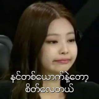 😌 emoji BLACKPINK MEMES MYANMAR Telegram sticker 12 of 38