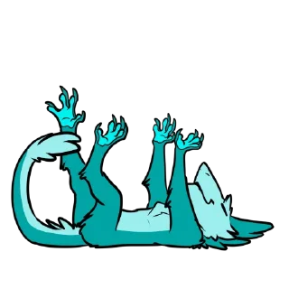 🤗 emoji Lappie's sergal Telegram sticker 17 of 20