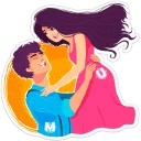 💘 emoji U & Me Telegram sticker 11 of 11