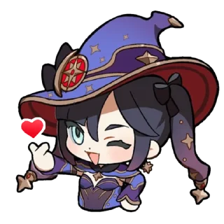 🥰 emoji Genshin impact Telegram sticker 1 of 52
