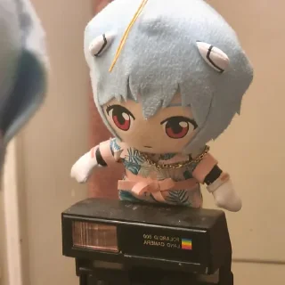 Sticker from @wallpaper_kid | Rei Ayanami Plush Pack 🎐