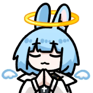 😇 emoji B站 闪兔兔 @zhaxia_cn Telegram sticker 15 of 15