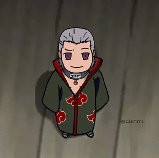 😁 emoji Mini Akatsuki Telegram sticker 11 of 11