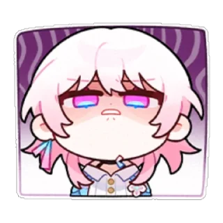 😓 emoji 三月七  #崩坏:星穹铁道 @jinyi712 Telegram sticker 13 of 16