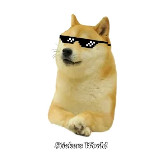 😎 emoji @stickersworld_offl Cheems Stickers Telegram sticker 7 of 18