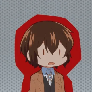 😰 emoji Dazai osamu @stikeranimeniebg Telegram sticker 9 of 18