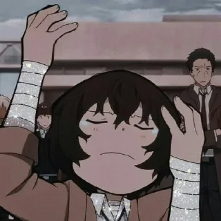 🥴 emoji Dazai osamu @stikeranimeniebg Telegram sticker 18 of 18