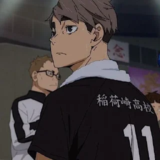 🏐 emoji osamu miya @stikeranimeniebg Telegram sticker 14 of 30