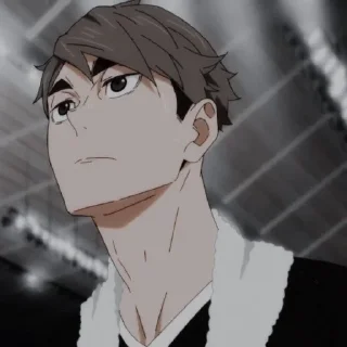 🏐 emoji osamu miya @stikeranimeniebg Telegram sticker 22 of 30