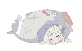 😴 emoji Gura和宝宝的奇奇怪怪 Telegram sticker 6 of 120