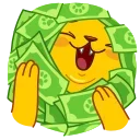 🤑 emoji Colored Cats - @istkr Telegram sticker 19 of 30
