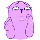 🥹 emoji Colored Cats - @istkr Telegram sticker 22 of 30