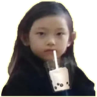 🧋 emoji Haerin Family🐱 @NWJNSSTICKER Telegram sticker 15 of 82
